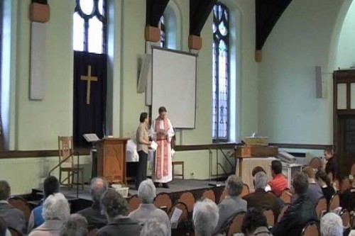 A Sunday morning service